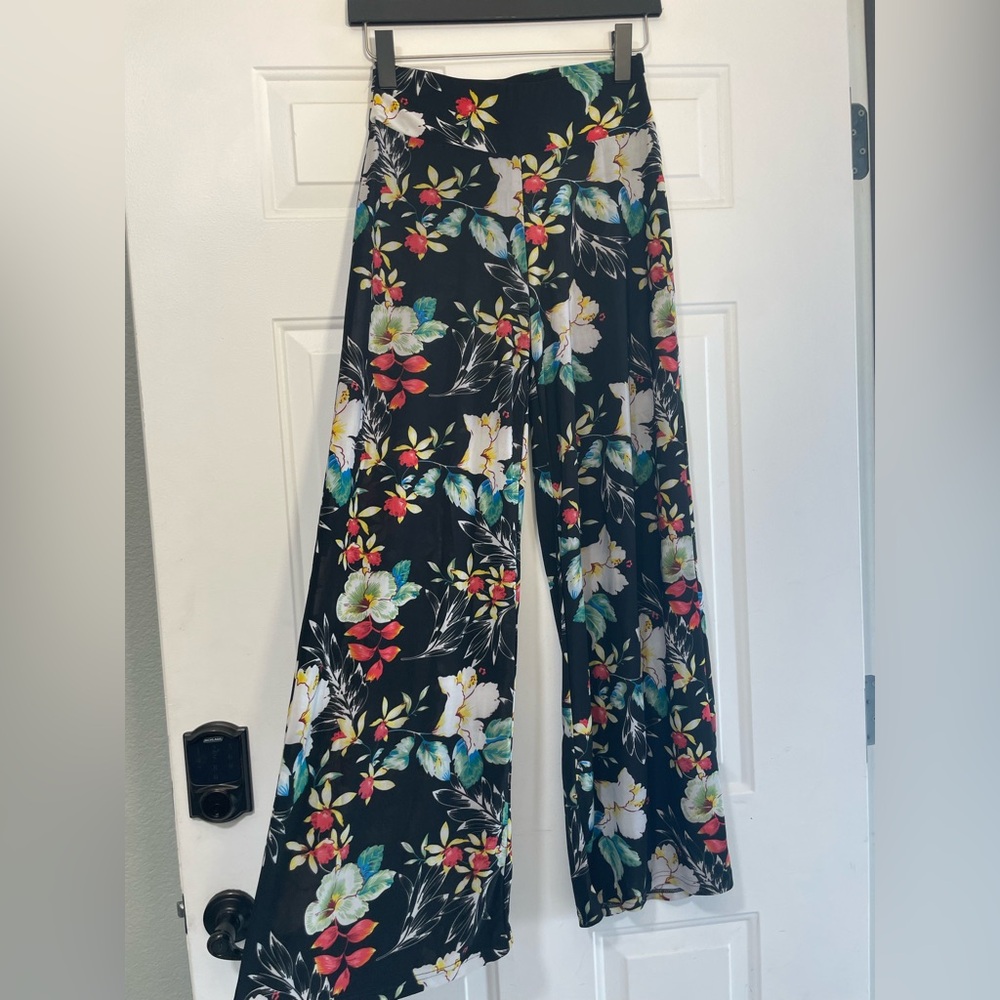 💐ShoSho Women's Flare Palazzo pants, wide Leg Buttery soft Bottoms, size S-M